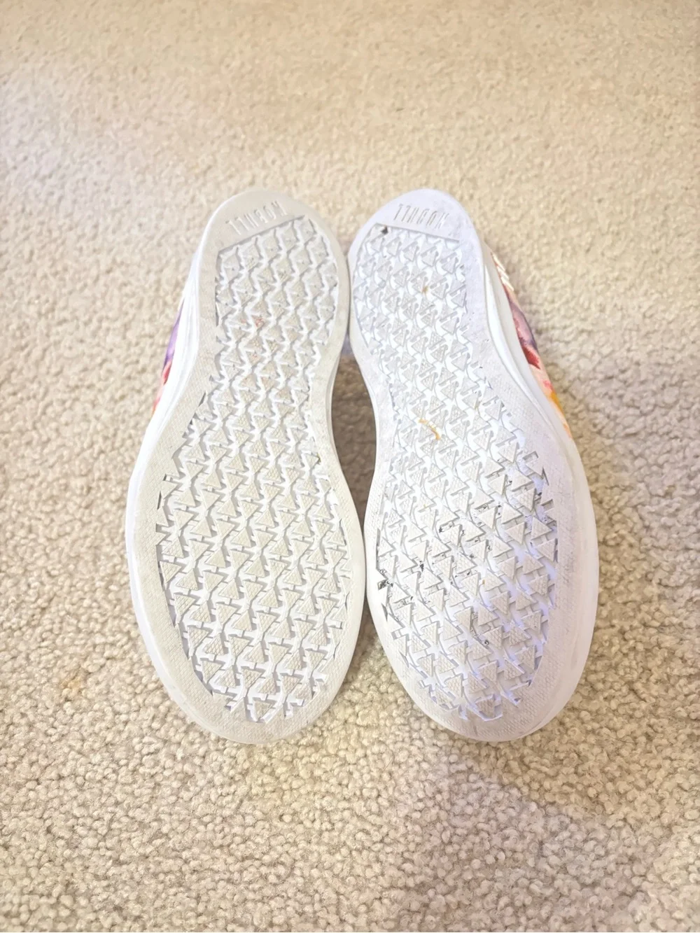 NOBULL White Trainers with Floral Pattern